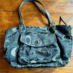 Black coach purse